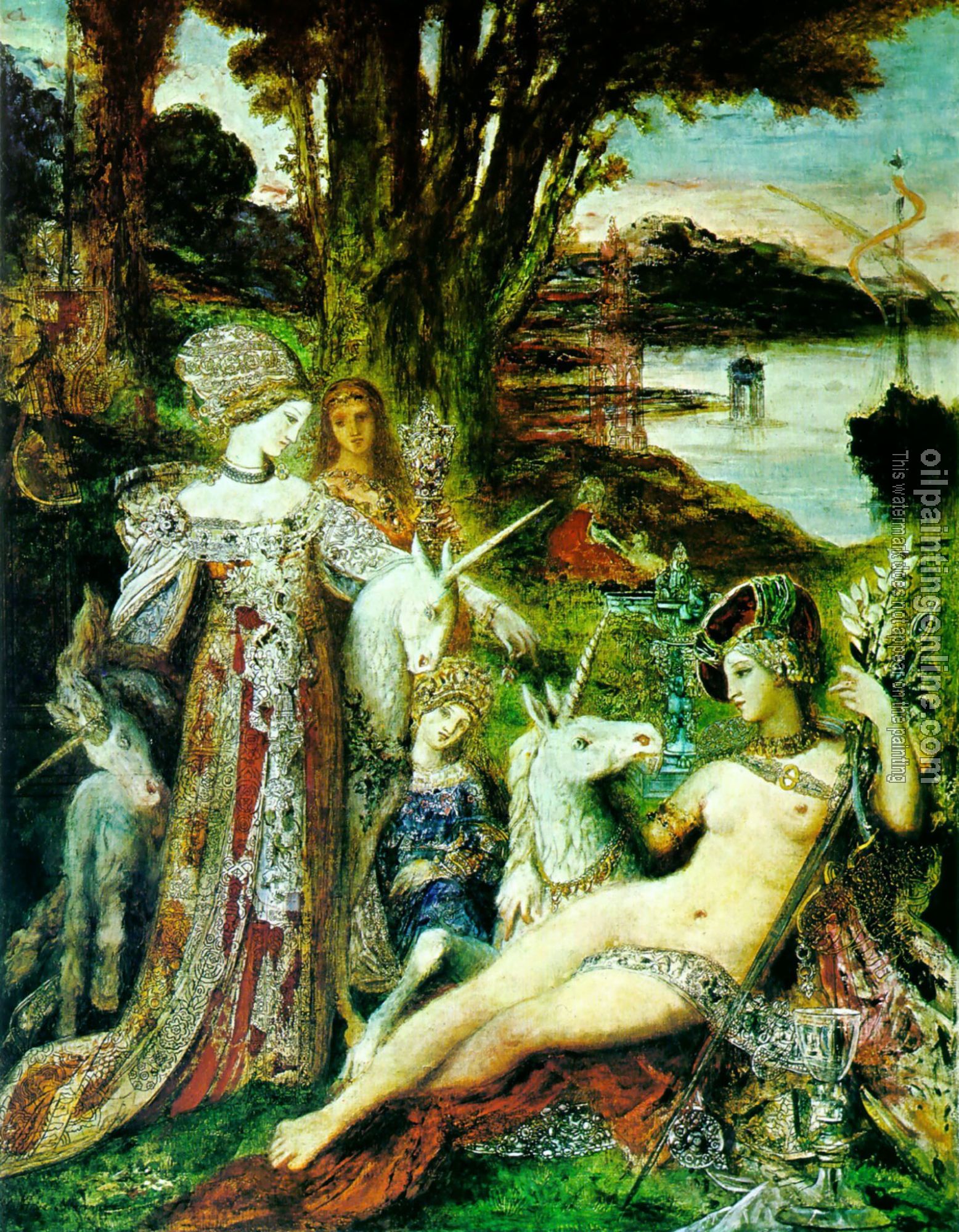 Moreau, Gustave - The Unicorns